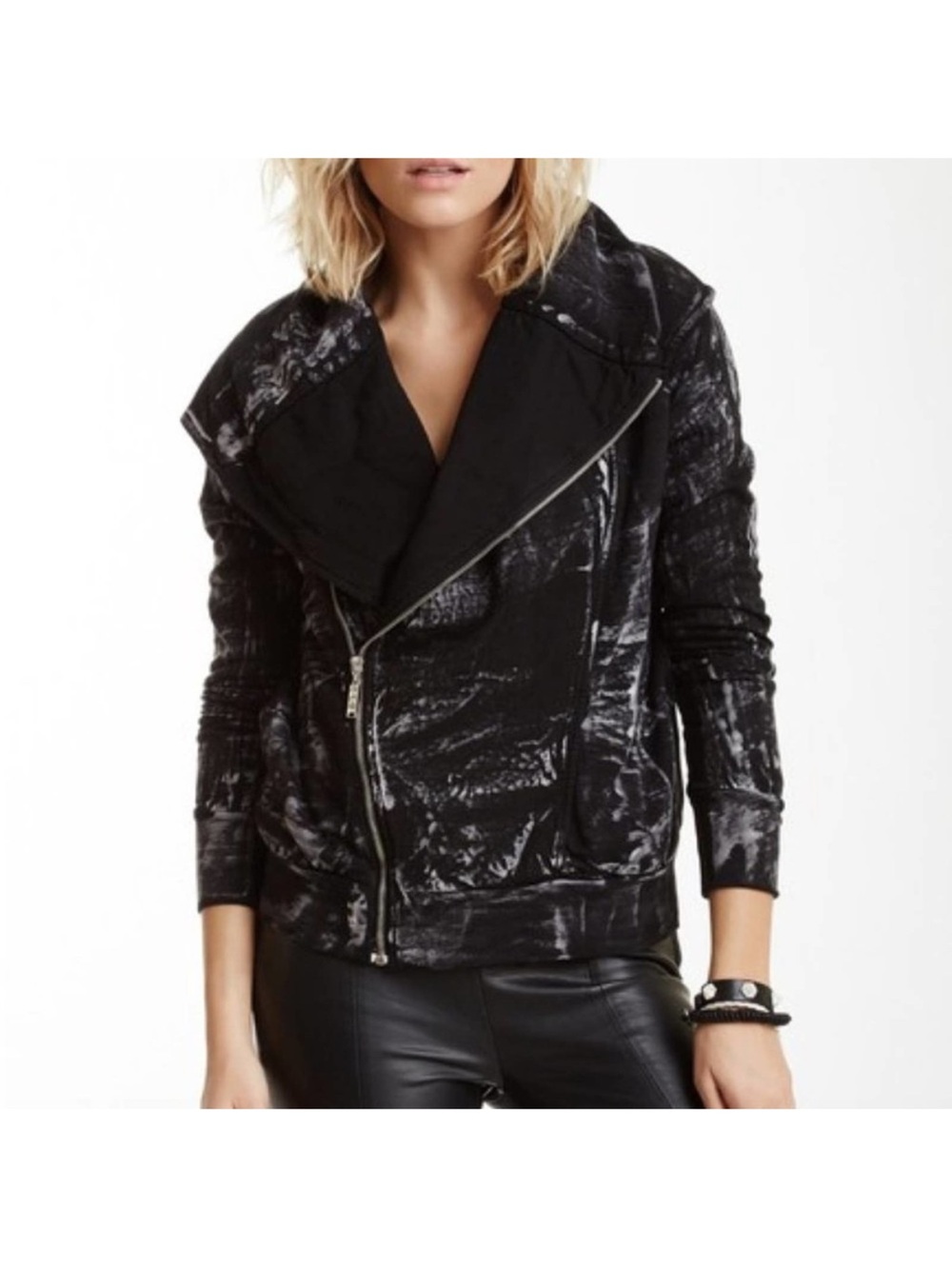 Young Fabulous & Broke Kayla Zip Up Moto  Jacket